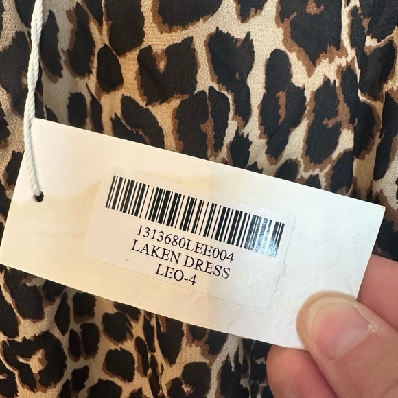 NWT Reformation Laken Dress in Leo animal leopard print 4 - Picture 8 of 11